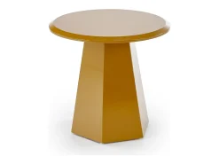 Mesa auxiliar de diseño KIMI amarillo mostaza