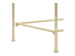 Mesa auxiliar de estilo vintage metal 87x34x73 cm dorada
