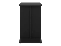 Mesa auxiliar de madera contrachapada negro 50x30x50 cm