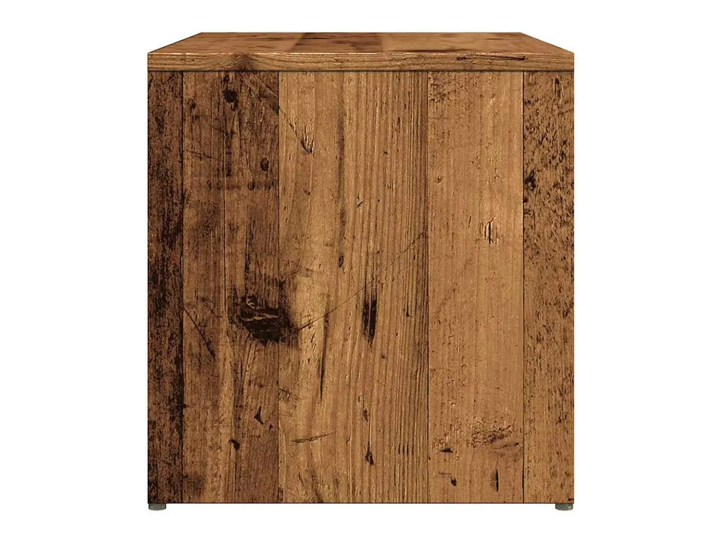 Mesa auxiliar de madera contrachapada envejecida 59x36x38 cm