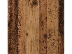 Mesa auxiliar de madera contrachapada envejecida 59x36x38 cm