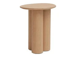 Mesa auxiliar de madera clara HOLLEN