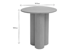 Mesa auxiliar de madera clara HOLLEN