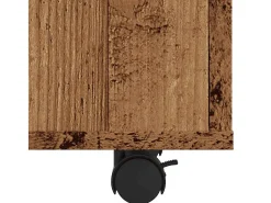 Mesa auxiliar de madera contrachapada envejecida 70x35x55 cm