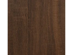 Mesa auxiliar de madera contrachapada marrón roble 40x40x40 cm