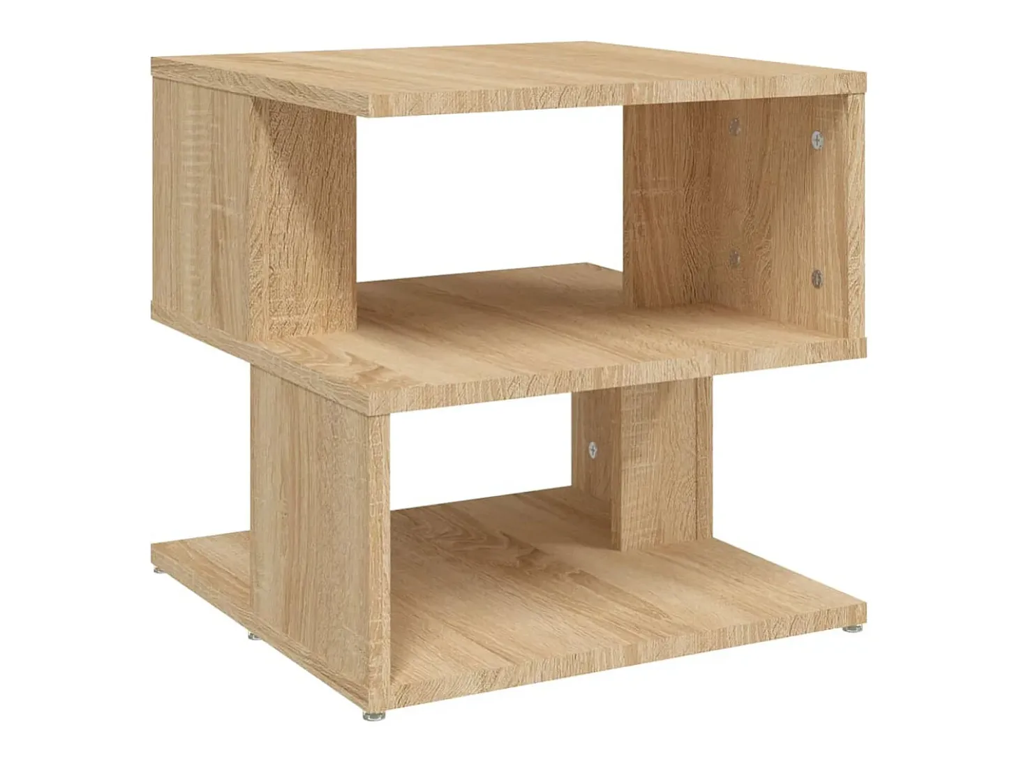Mesa auxiliar de madera contrachapada roble Sonoma 40x40x40 cm