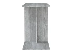 Mesa auxiliar de madera contrachapada gris Sonoma 50x30x50 cm