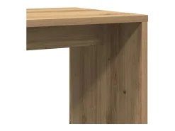 Mesa auxiliar de madera de ingeniería roble artisan 59x36x38 cm