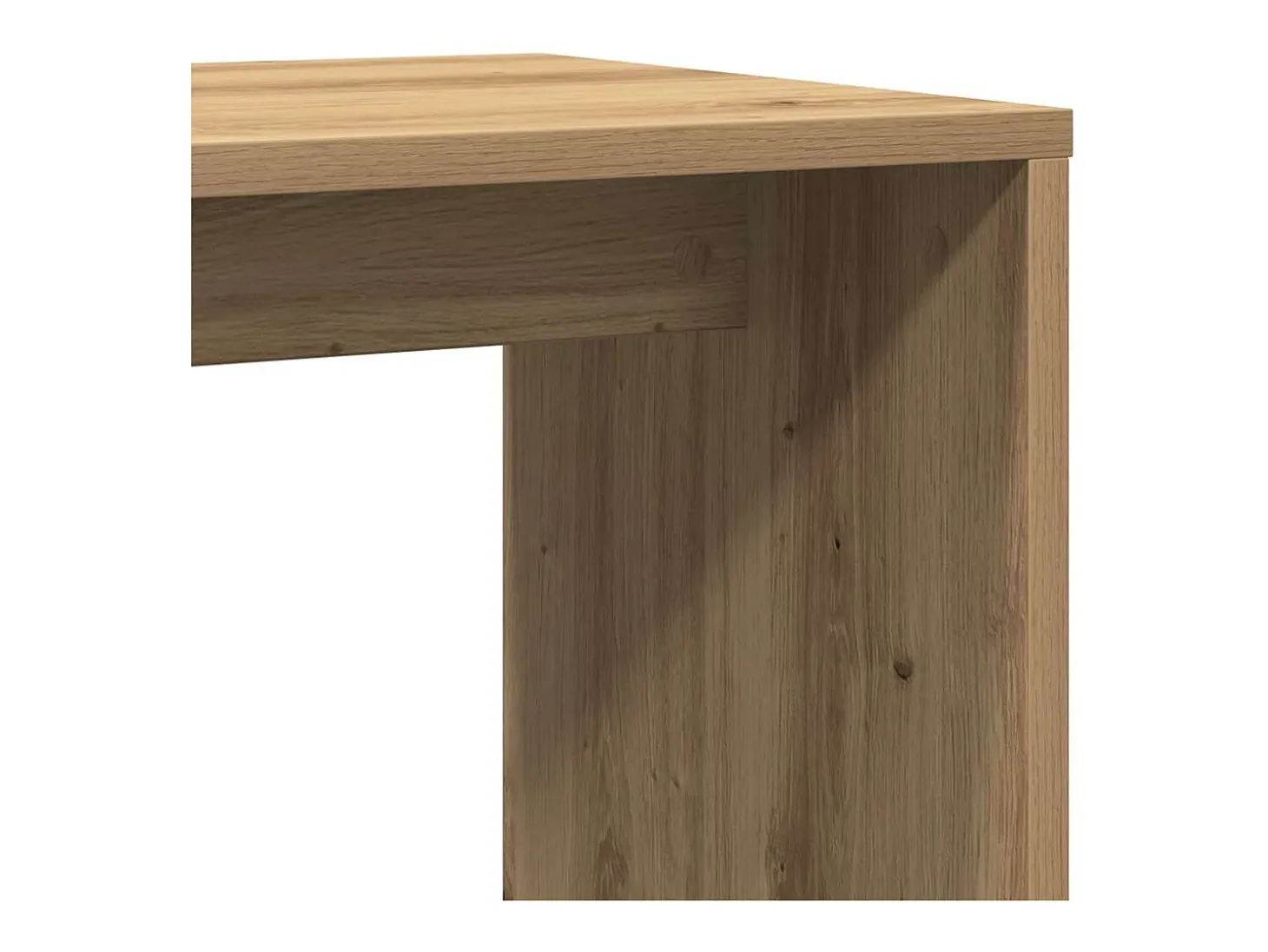 Mesa auxiliar de madera de ingeniería roble artisan 59x36x38 cm