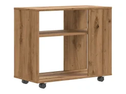 Mesa auxiliar de madera de ingeniería roble artisan 70x35x55 cm