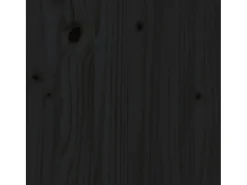 Mesa auxiliar de madera maciza de pino negro 40x40x39 cm