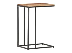 Mesa auxiliar de madera maciza 35x45x65 cm