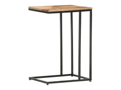 Mesa auxiliar de madera maciza 35x45x65 cm