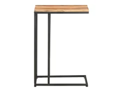 Mesa auxiliar de madera maciza 35x45x65 cm