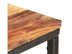 Mesa auxiliar de madera maciza 35x45x65 cm
