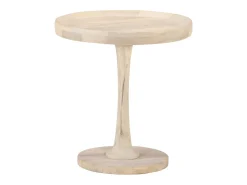 Mesa auxiliar de madera maciza de mango Ø50x55 cm