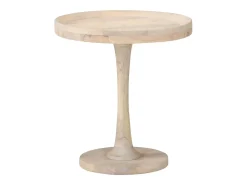 Mesa auxiliar de madera maciza de mango Ø50x55 cm