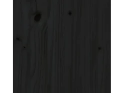 Mesa auxiliar de madera maciza de pino negro 50x50x49 cm