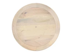 Mesa auxiliar de madera maciza de mango Ø50x55 cm