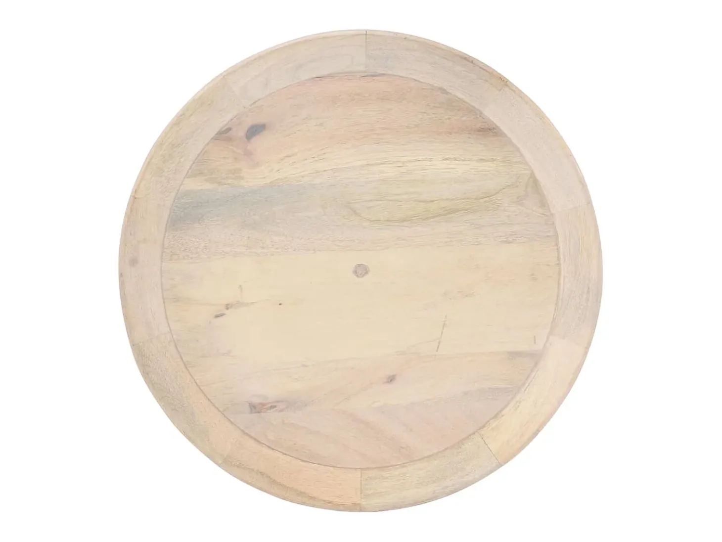 Mesa auxiliar de madera maciza de mango Ø50x55 cm