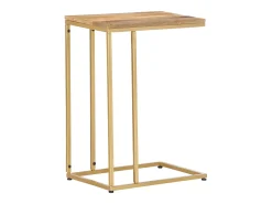 Mesa auxiliar de madera maciza de mango 35x45x65 cm