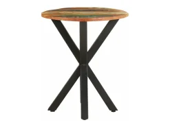 Mesa auxiliar de madera maciza reciclada 48x48x56 cm