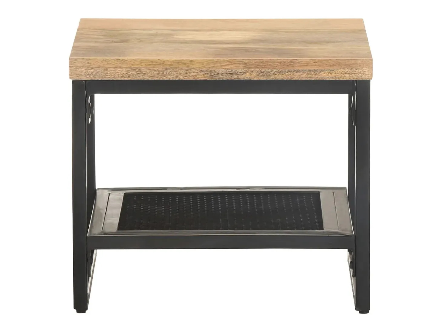 Mesa auxiliar de madera maciza de mango 40x40x35 cm
