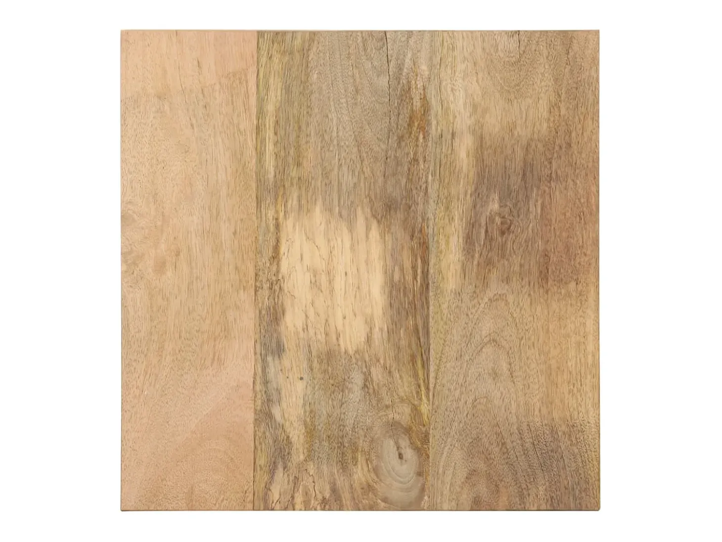 Mesa auxiliar de madera maciza de mango 40x40x35 cm