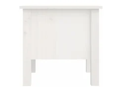 Mesa auxiliar de madera maciza de pino blanco 40x40x39 cm