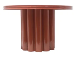 Mesa auxiliar de metal - Color: Terracota - SEMALIA
