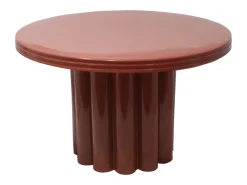 Mesa auxiliar de metal - Color: Terracota - SEMALIA