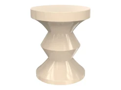 Mesa auxiliar de metal - Color: Beige - ZOLIMI