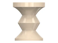 Mesa auxiliar de metal - Color: Beige - ZOLIMI