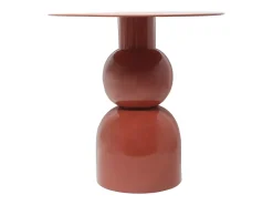 Mesa auxiliar de metal - Color: Terracota - JASMIA
