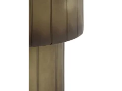 Mesa auxiliar de metal dorado