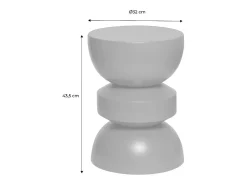 Mesa auxiliar de metal verde