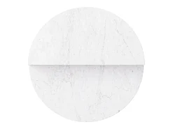 Mesa auxiliar de mármol – blanco – Swan Low