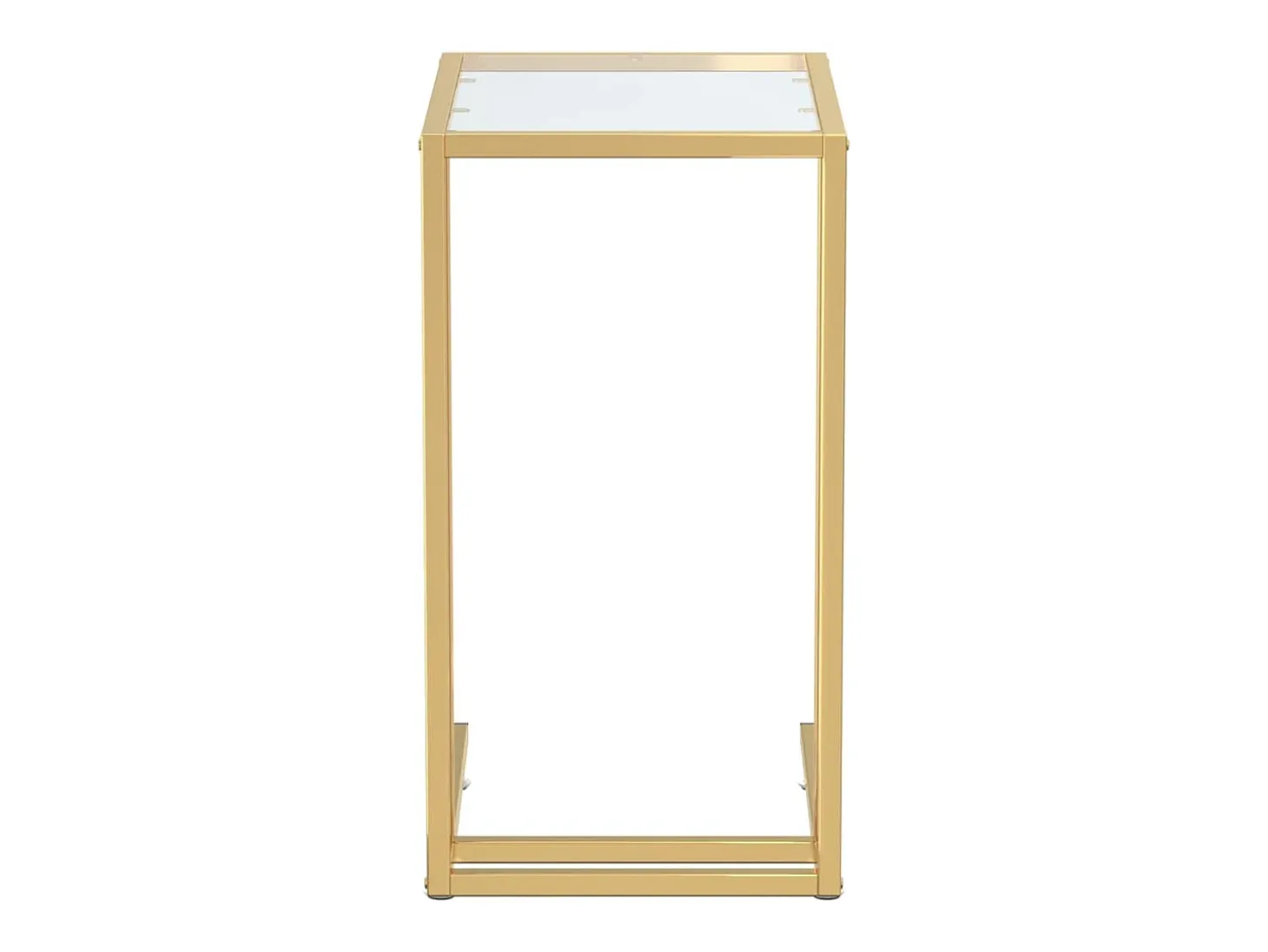 Mesa auxiliar de ordenador vidrio transparente 50x35x65 cm ES918481
