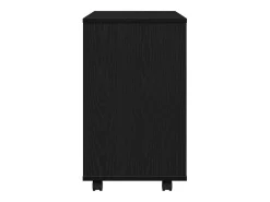 Mesa auxiliar de roble negro, 70 x 35 x 60 cm, madera de ingeniería