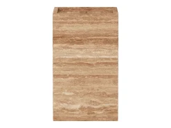 Mesa auxiliar de travertino – nogal – Crow Tall