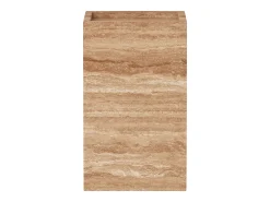 Mesa auxiliar de travertino – nogal – Crow Tall