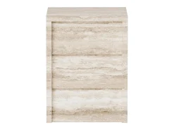 Mesa auxiliar de travertino – beige – Pelican