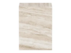 Mesa auxiliar de travertino – beige – Pelican