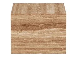 Mesa auxiliar de travertino – nogal – Dove Wide