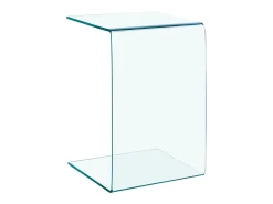 Mesa auxiliar de vidrio templado 40x40x60 cm ES399169