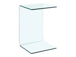 Mesa auxiliar de vidrio templado 40x40x60 cm ES399169