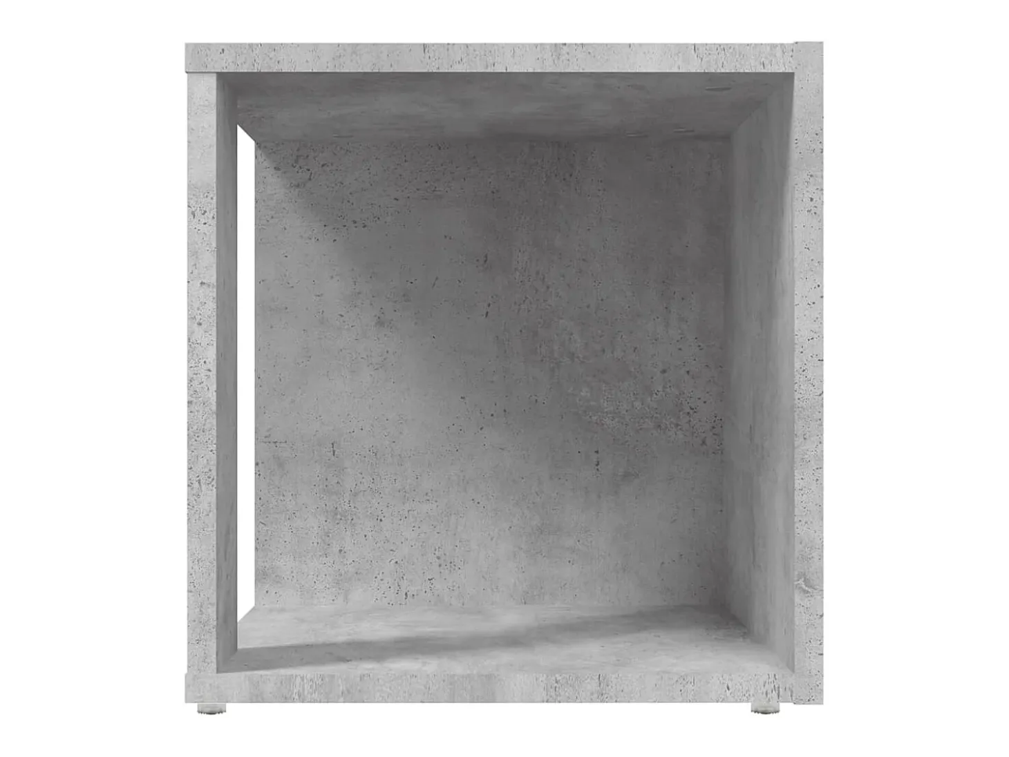 Mesa auxiliar madera contrachapada gris hormigón 33x33x34,5 cm