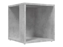 Mesa auxiliar madera contrachapada gris hormigón 33x33x34,5 cm