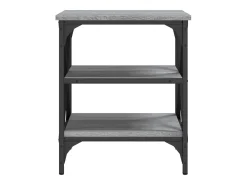 Mesa auxiliar madera contrachapada gris Sonoma 40x42x50 cm