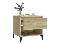 Mesa auxiliar madera contrachapada roble Sonoma 50x46x50 cm